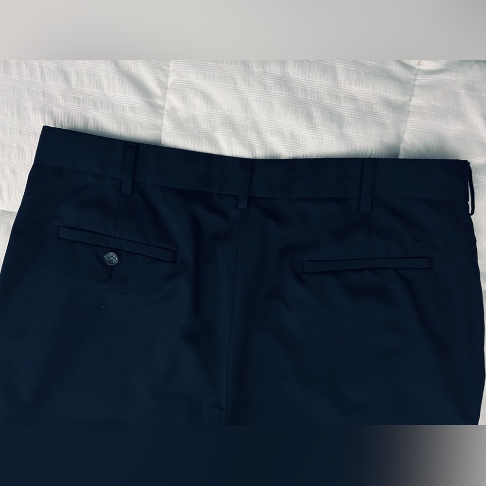 Callaway Men’s Dark Navy Flat Front Classic Golf Pants•36”x32”•Quick Dry - Picture 9 of 9